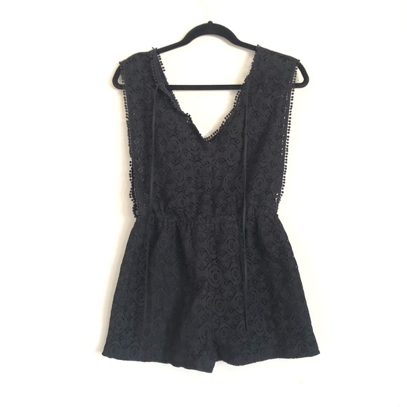 Lace Black Romper - Picture 2 of 3